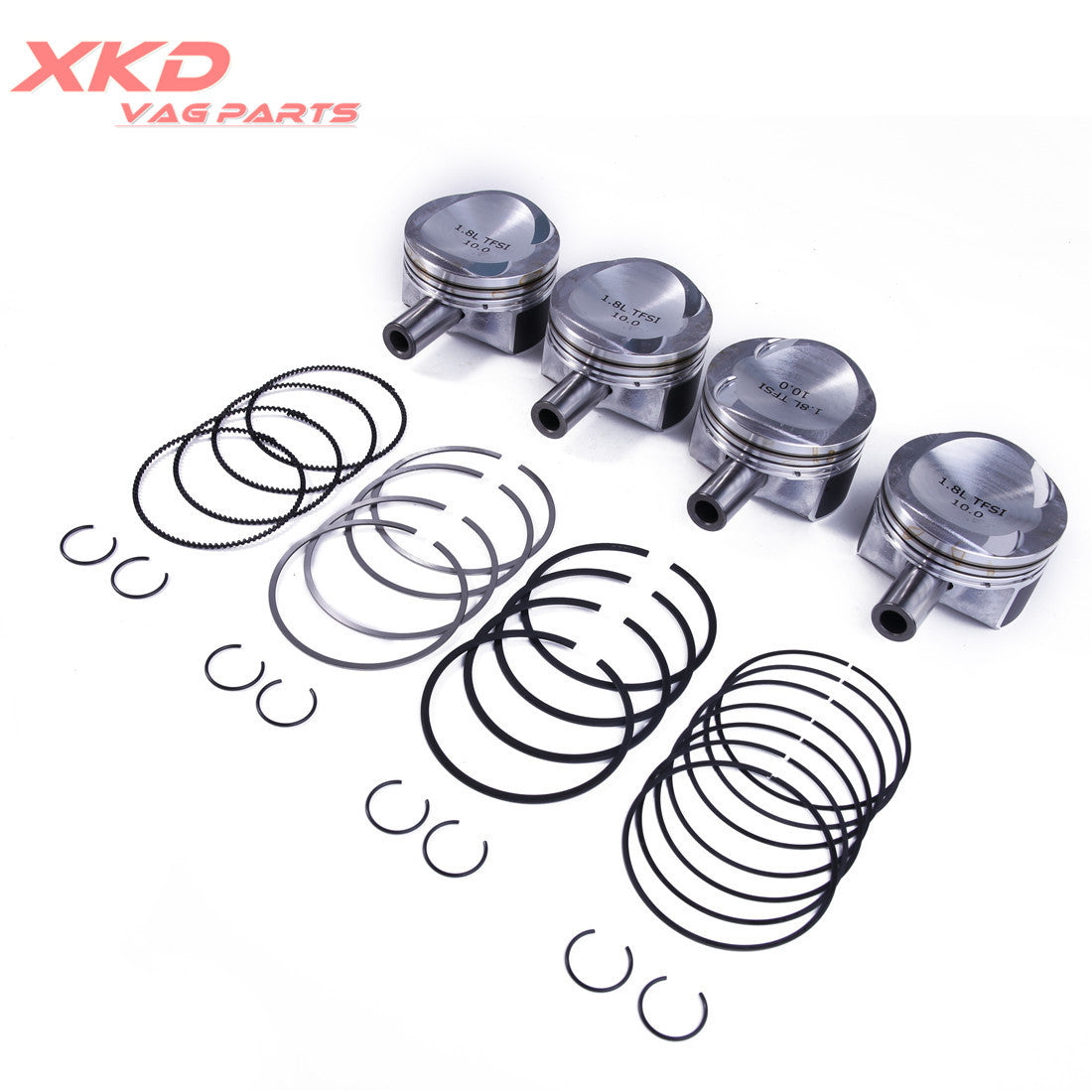 1.8T EA888 Piston Assembly w/Upgrades Wave Scraper Ring for VW for Passat CC