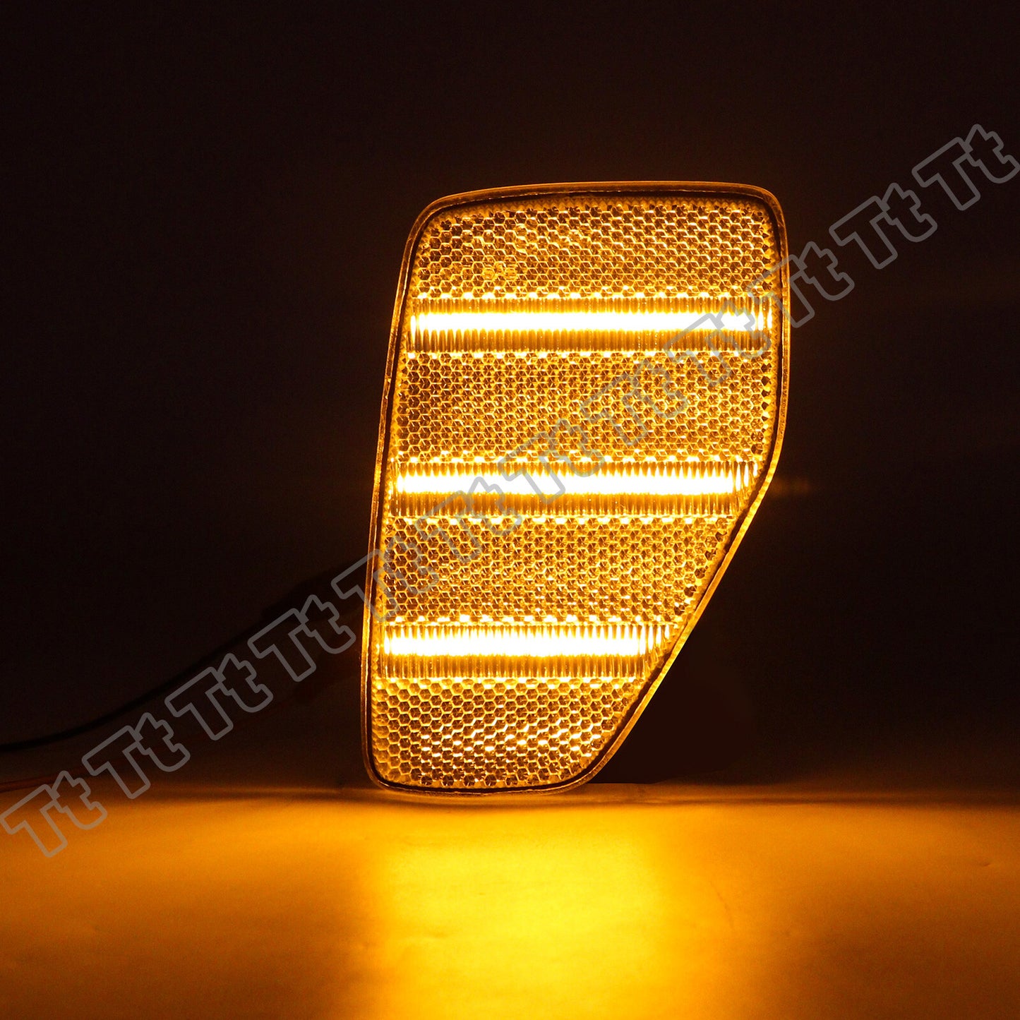 2 LED front fender side marker lights, transparent, suitable for 06-10 for Hummer H3/09-10 H3T