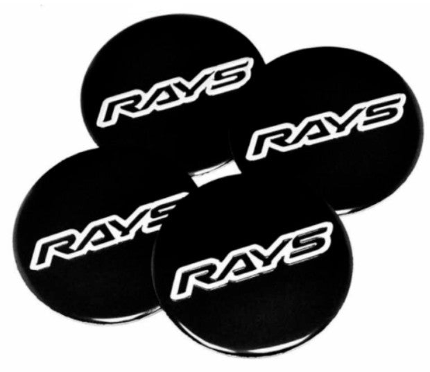 Black 4x50mm light wheel center sticker, hub sticker, rim sticker, logo
