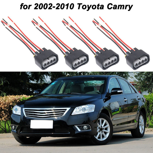 4 x Ignition Coil Female Connector Plug Harness For 2002-2010 for Toyota for Camry 2.4L