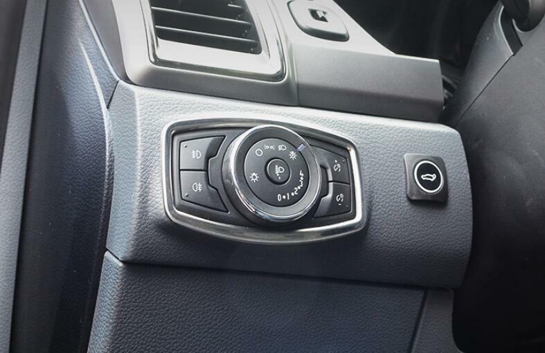 for Ford Ranger 2015-2022 Silver Titanium Function Control Button Frame Trim 1PC