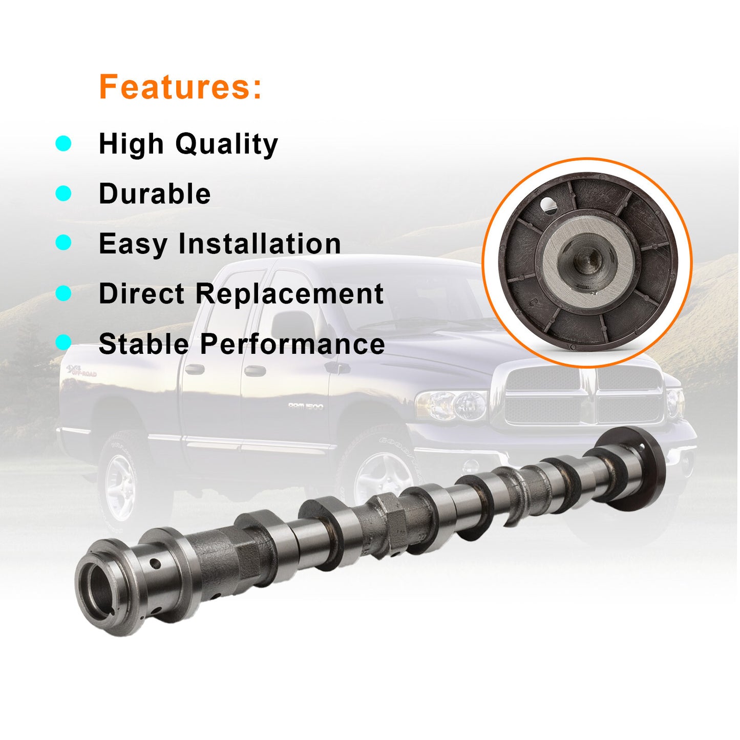 5184377AF Left-side exhaust camshaft for Chrysler for Dodge for Challenger for Jeep for RAM - new