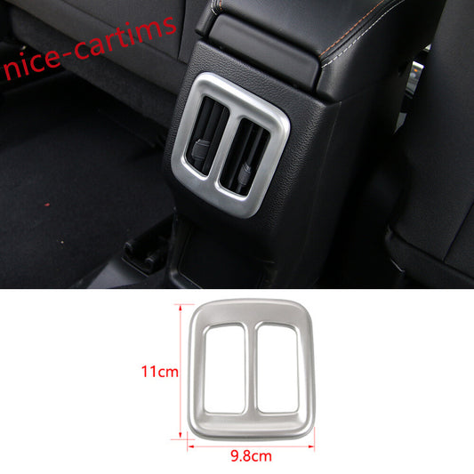 Silver ABS Rear Air Conditioner Vent Outlet Panel Cover for Jeep Compass 2017-20