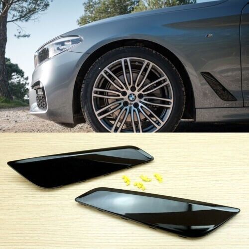 Black Trim Side Fender Grille Cover Vent Replace 17-22 Fit for BMW G30 G31 G38