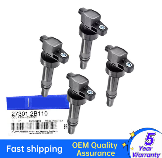 Equipment Manufacturer ( ) 4-Piece Ignition Coil 27301-2B110 for Hyundai for Veloster and for Kia Forte Turbo