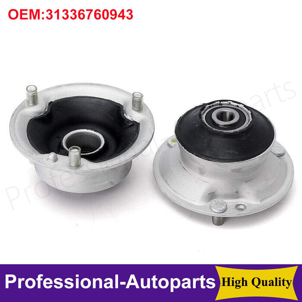 1 pair of front strut shock absorber mounting bearings suitable for BMW E46, E60, E90, E82, E83, X3