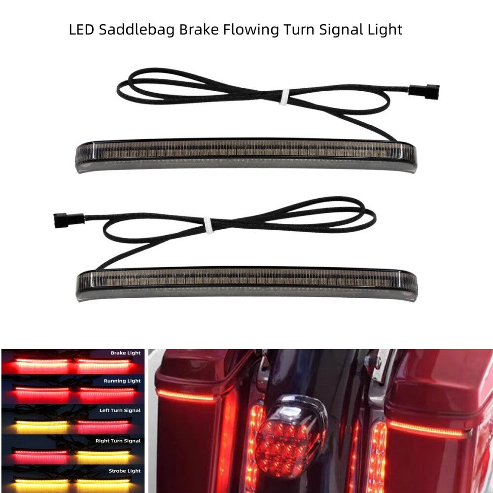 Saddlebag LED Run Brake Tail Lights Turn Signal Lamp for Harley Touring 2014-22
