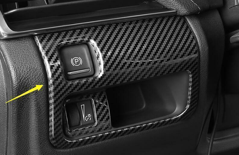 for Cadillac CT5 20-24 Steel Carbon Fiber Headlight Switch Control Frame Trim 2P