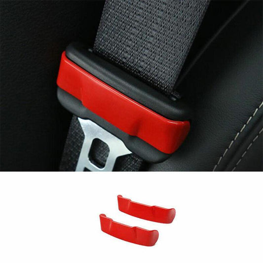 for Ford for Mustang 2015-2022 Paint Red Safety Belt Buckle Accessories Cover Trim