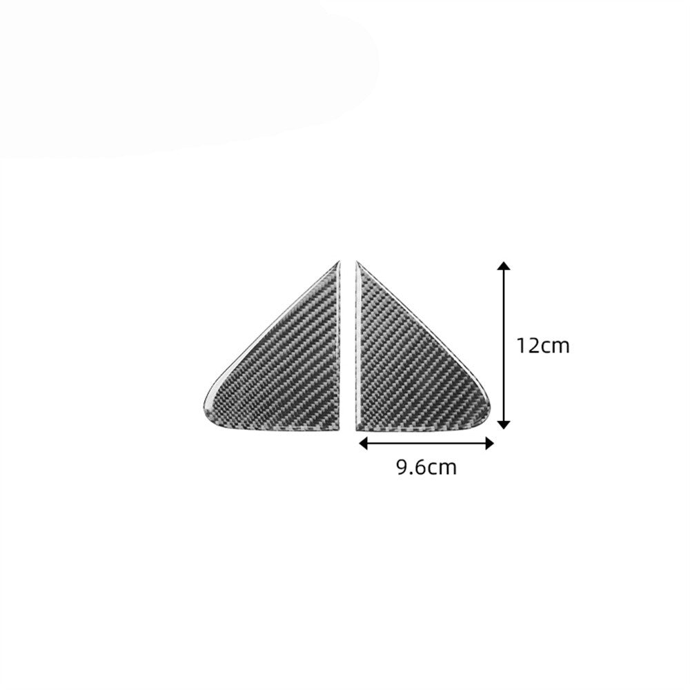 Carbon Fiber A-pillar Triangle Decorative Cover Trim for Toyota for Corolla 2007-13