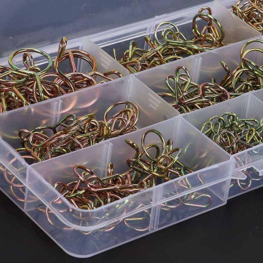 250 PCS Assortment Kit Fuel Line Hose Tubing Spring Clips Clamps for Motorcycle