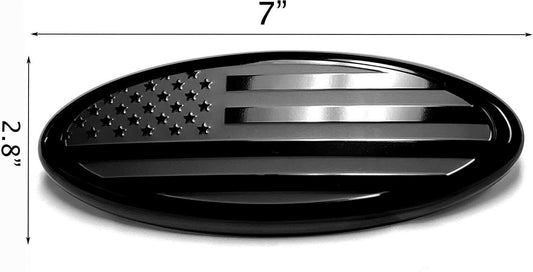 Car hood badge decals  for ford  F150 F250 F350 Black American Flag