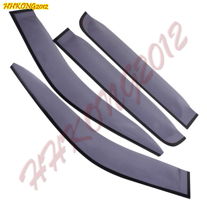 for Dodge for Ram 1500 2019-2024 Black Window Wind Visors Rain Guard Vent Deflectors