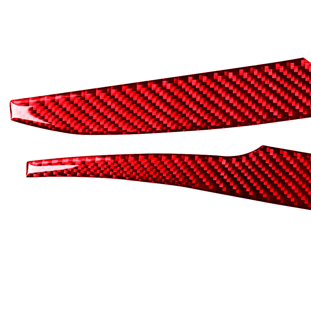 Red Carbon Fiber Rearview Mirror Decorative Cover Trim for Toyota 4Runner 10-20