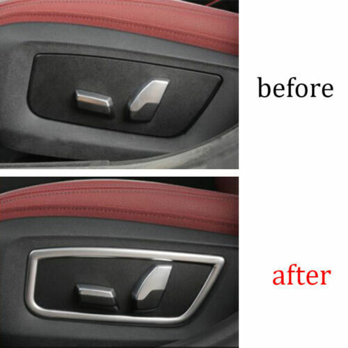 for Seat Adjust Handle Button Frame Trim for BMW 5 Series G30 2018-2022 ABS Silver