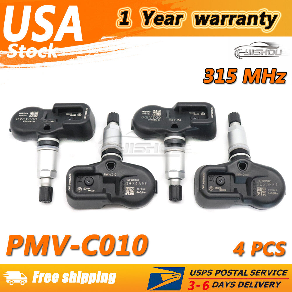 Set of 4 TIRE PRESSURE SENSOR TPMS PMV-C010 SET-TS25 for Lexus for Toyota for Scion