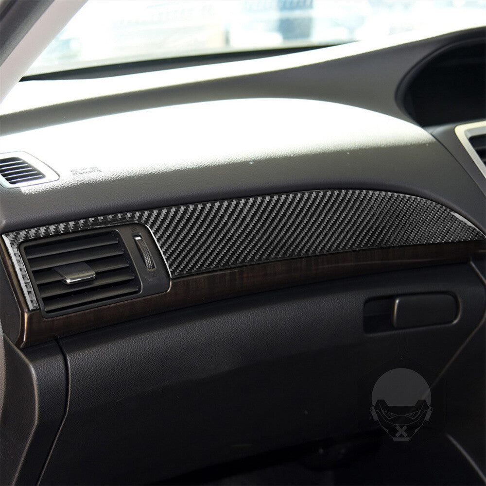 for Honda Accord 2014-17 RHD Center Console Dashboard Panel Cover Carbon Fiber¡Á2