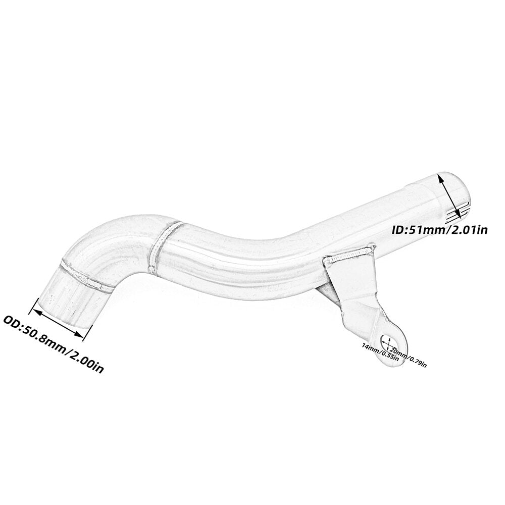 Exhaust Muffler Mid Link Pipe Connect Slip On Connector for BMW F750 850 GS ADV