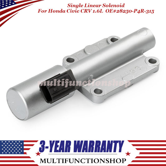 Single Linear Solenoid 28250-P4R-315 for Honda for Civic CRV 1.6L 1.8L 2.0L 1996-01