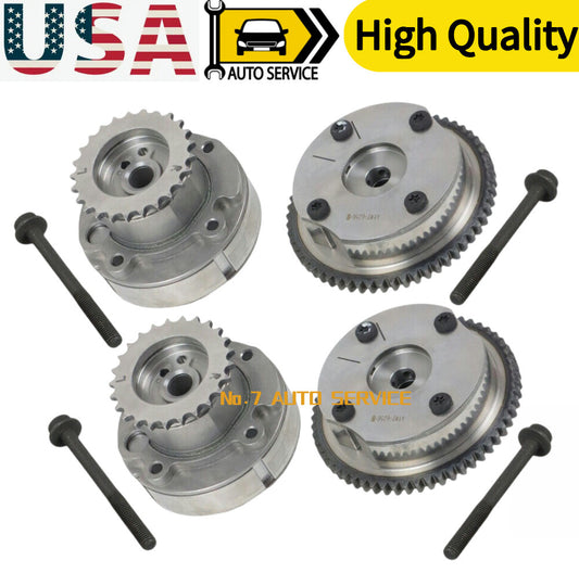 2x Intake+2x Exhaust Camshaft Phasers For 2011-2017 for Ford F-150 3.5L AT4Z6C525B