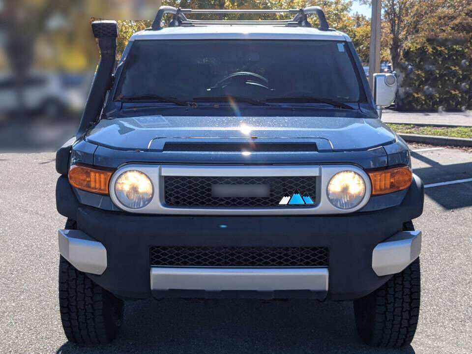 3-Colour Front Center Mesh Grille Badge Trim Set for Toyota FJ Cruiser 2007-2020