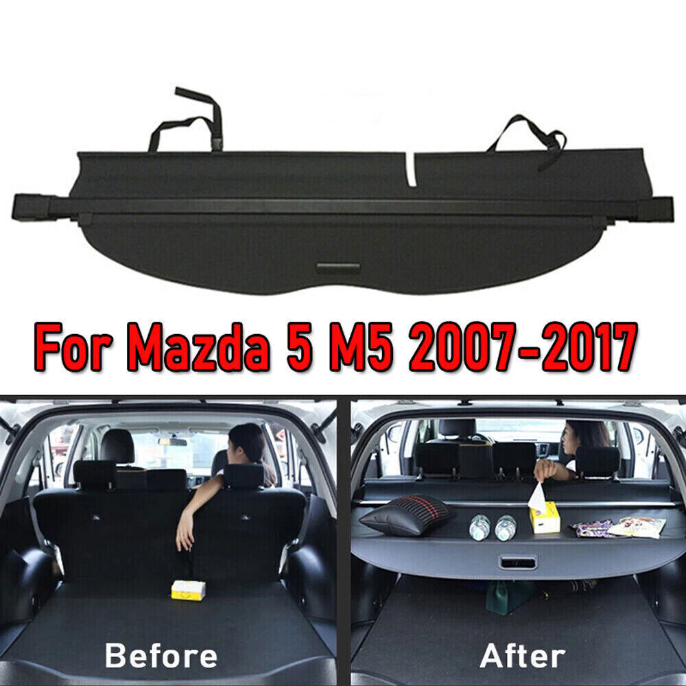 for Mazda 5 2007-2017 Retractable Cargo Cover Luggage Security Shade Decoration