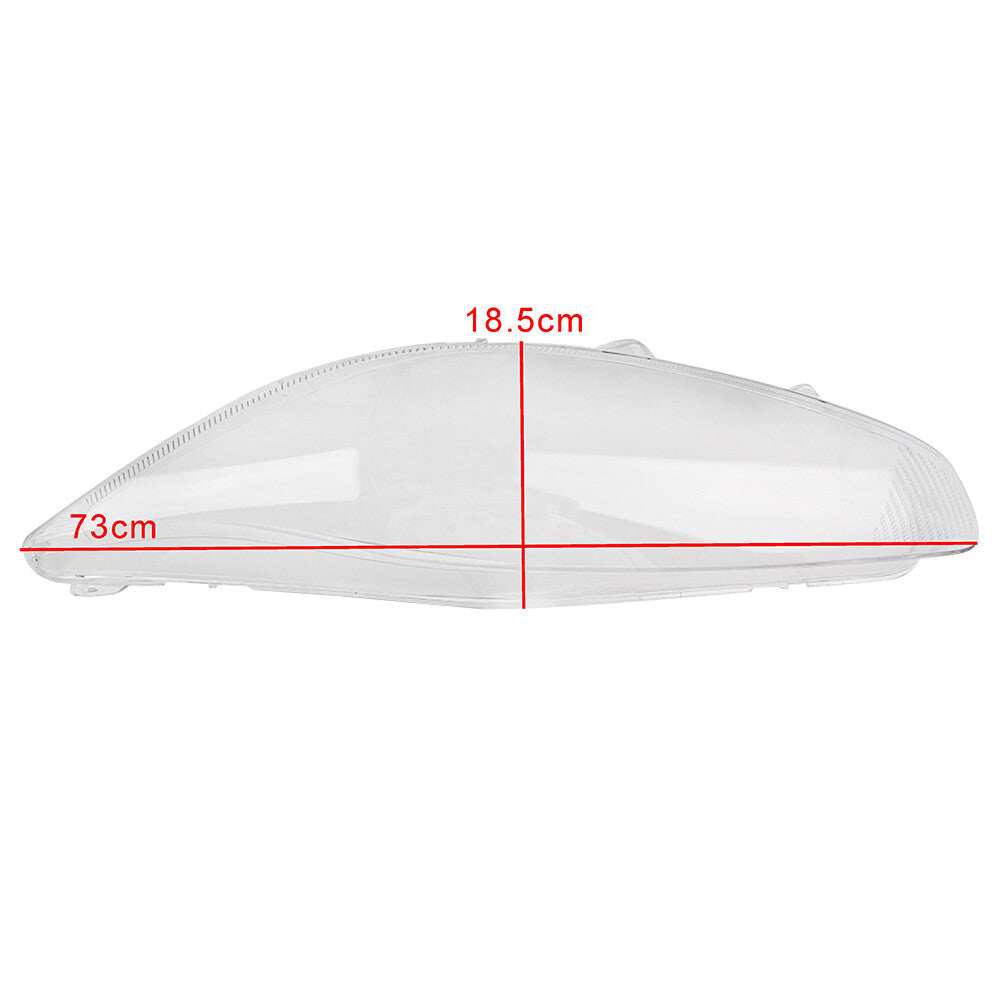 Left+Right Headlight Lens Headlamp Cover Transparent Shell for Ford Fiesta 14-16