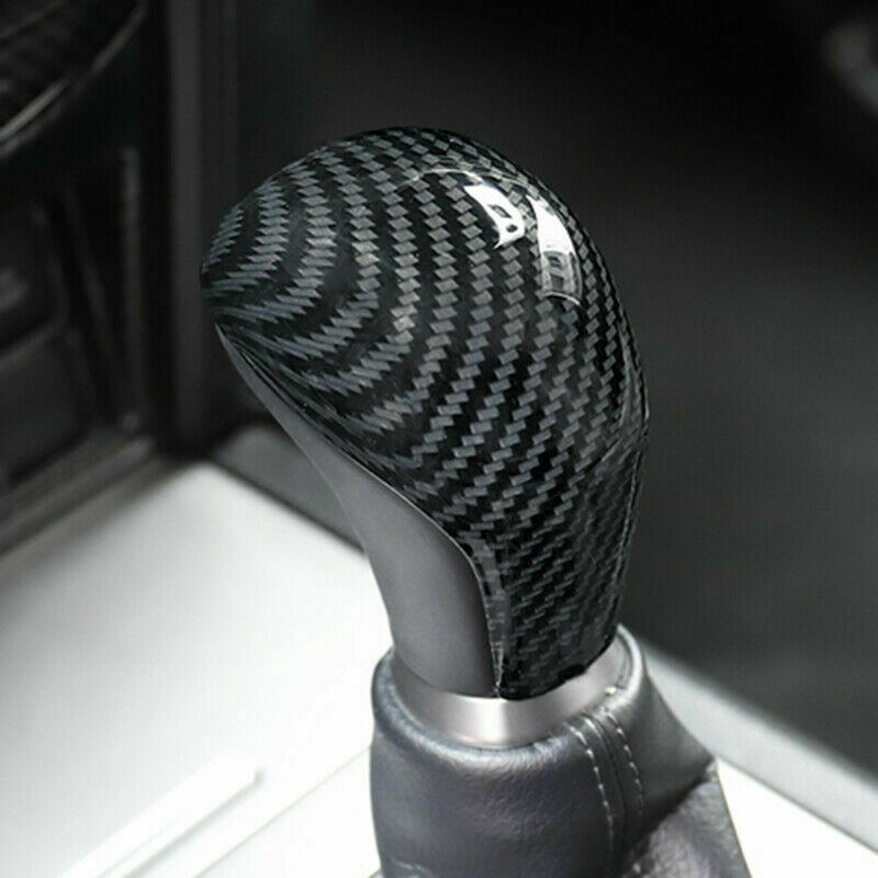 for Toyota Prado 2018-2021 ABS Carbon Fiber Gear Shift Knob Cap Cover Trim Bezel