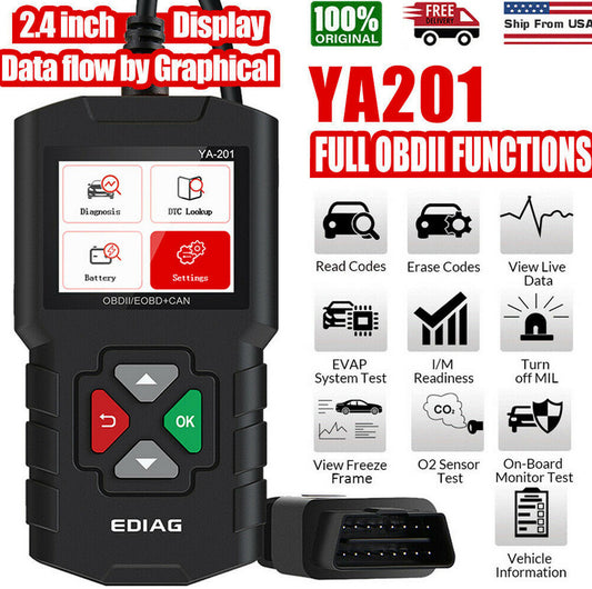 YA201 Automotive Diagnostic Tool OBD2 Scanner Code Reader for Checking Engine Faults (Suitable for Nissan )