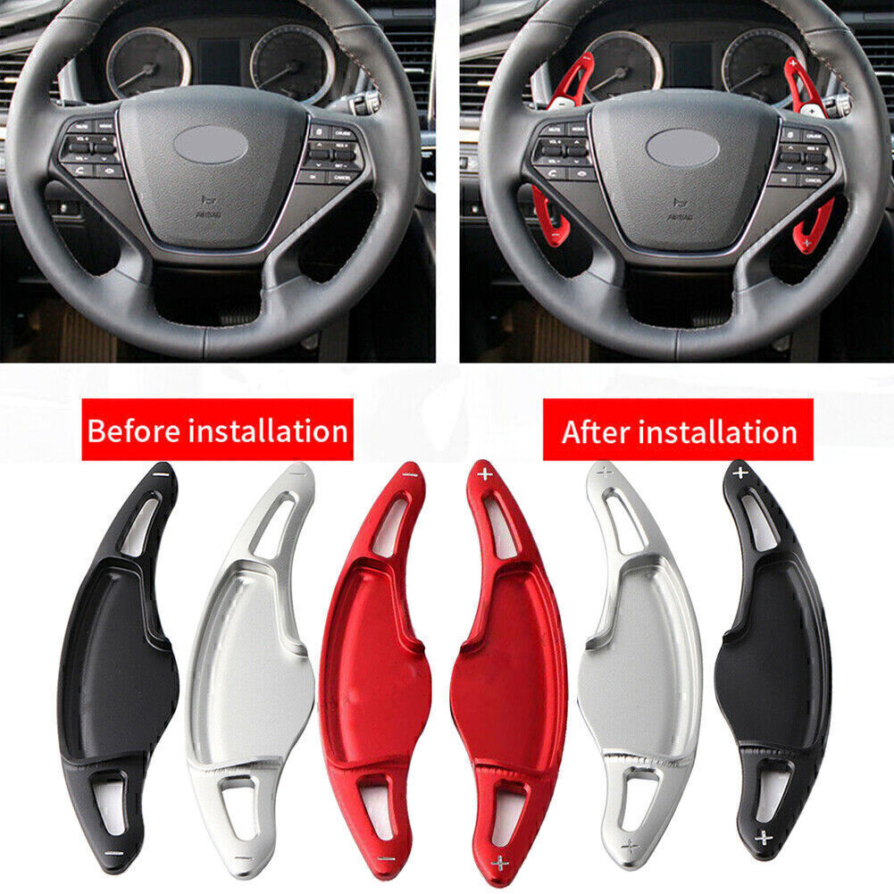 2x Car Steering Wheel Shift paddle Gear Shifter Extension Fits for Hyundai Sonata 9