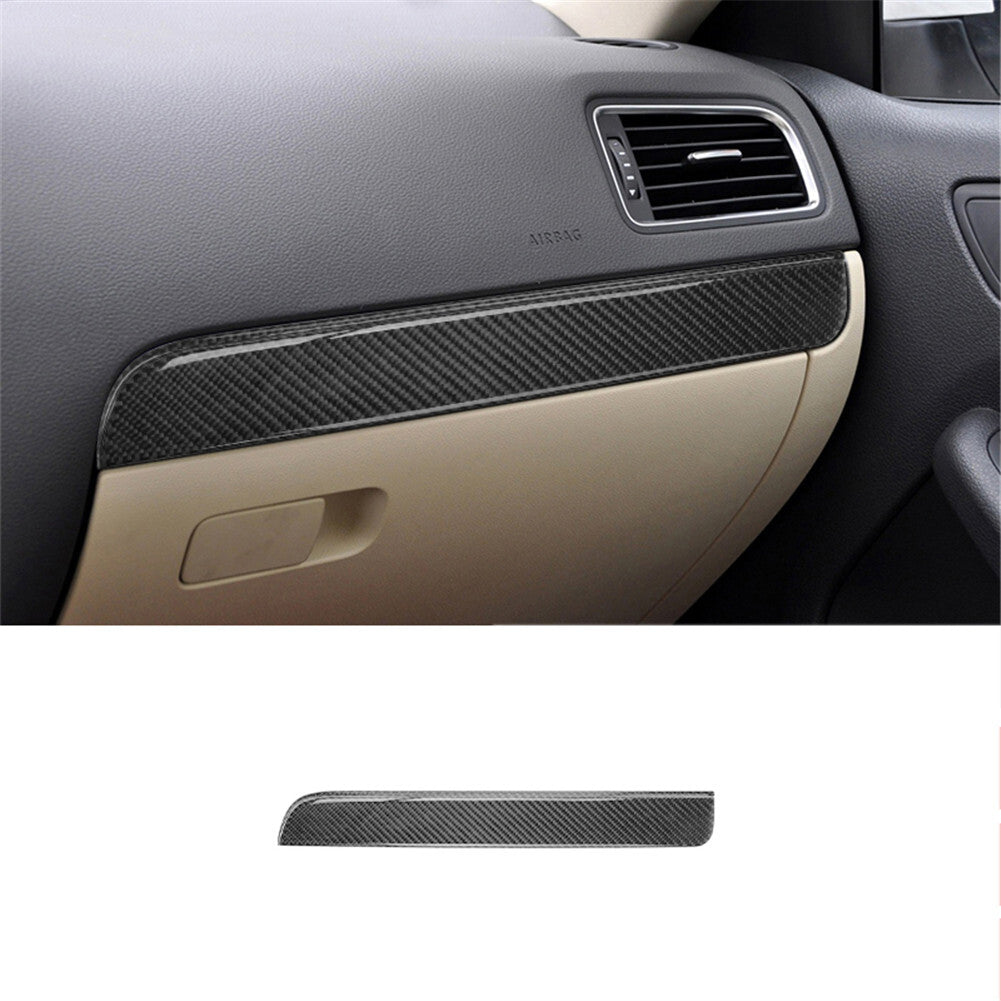 Carbon Fiber Passenger Dashboard Cover Trim for Volkswagen for Jetta Sedan 7.29