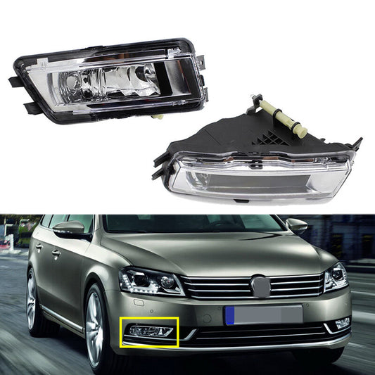Pair Front Halogen Bumper Fog Light No bulbs for VW for Passat B7 2011-2015