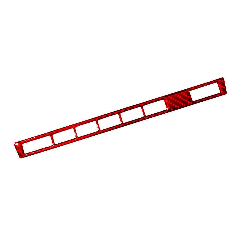 Red Carbon Fiber for Seat Heater Control Trim for BMW X5 2000-2006
