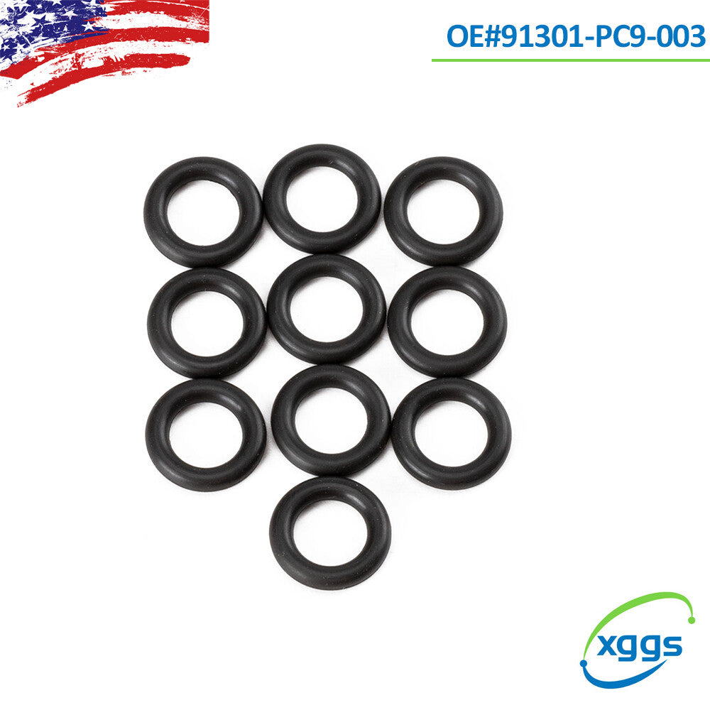 10x transmission dual solenoid valve O-rings suitable for Honda for Acura 4-cylinder 91301-PC9-003