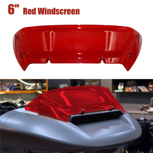 Motorcycle Windscreen Windshield 6 Red for Harley Road Glide CVO/SE 23 24-up