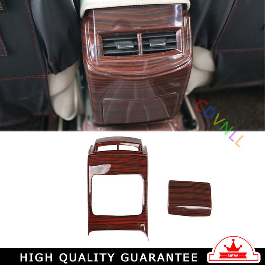 Rear Air Outlet Vent Frame Trim Inner for Cadillac XTS 2013-2017 Red Wood Grain