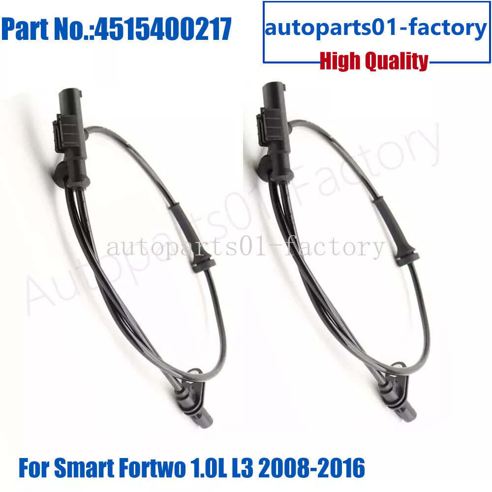2Pcs Front Left+Right ABS Wheel Speed Sensor for Smart Fortwo 1.0L L3 2008-2016