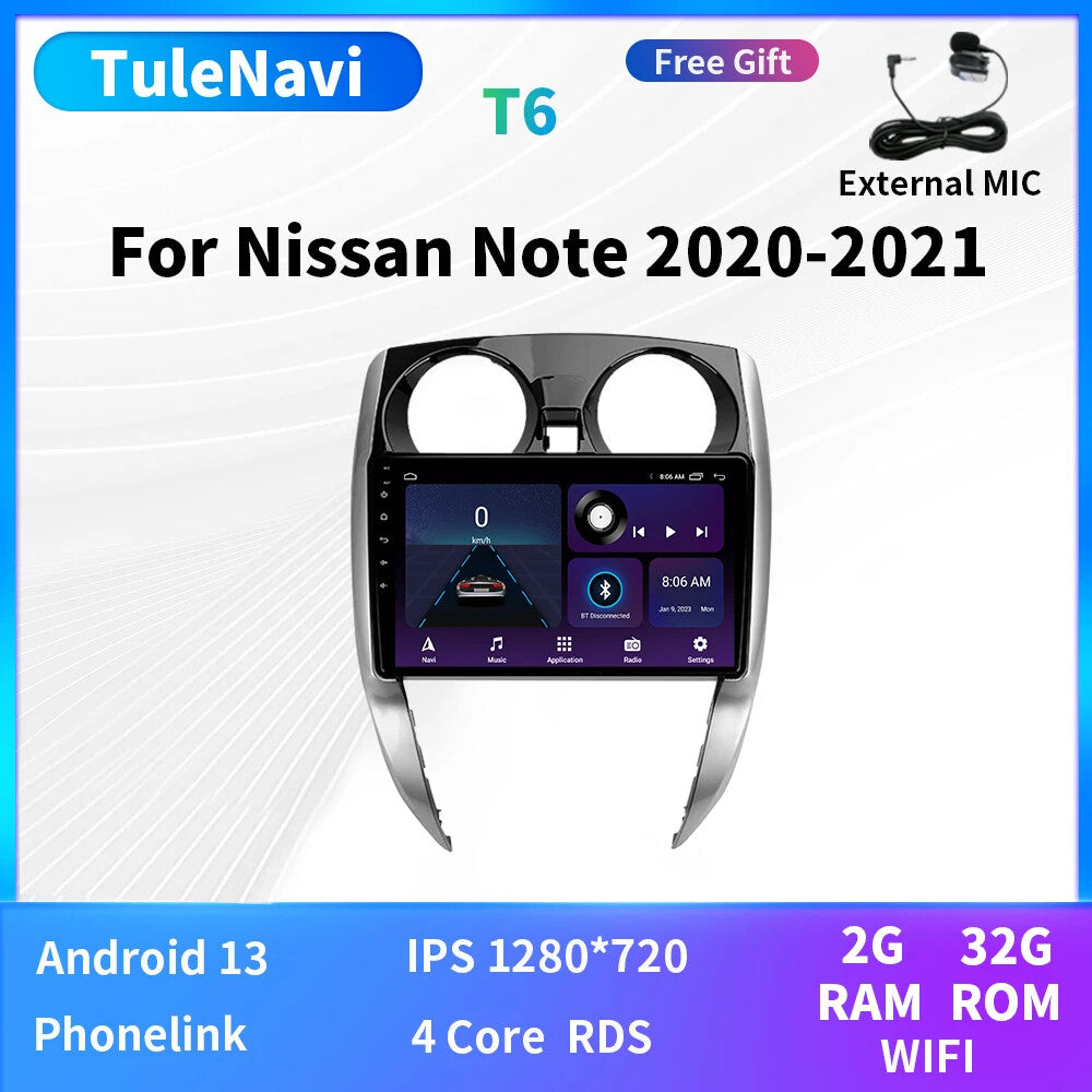 for Nissan Note 2 E12 Car Radio Auto Stereo Video Android Player Multimedia GPS
