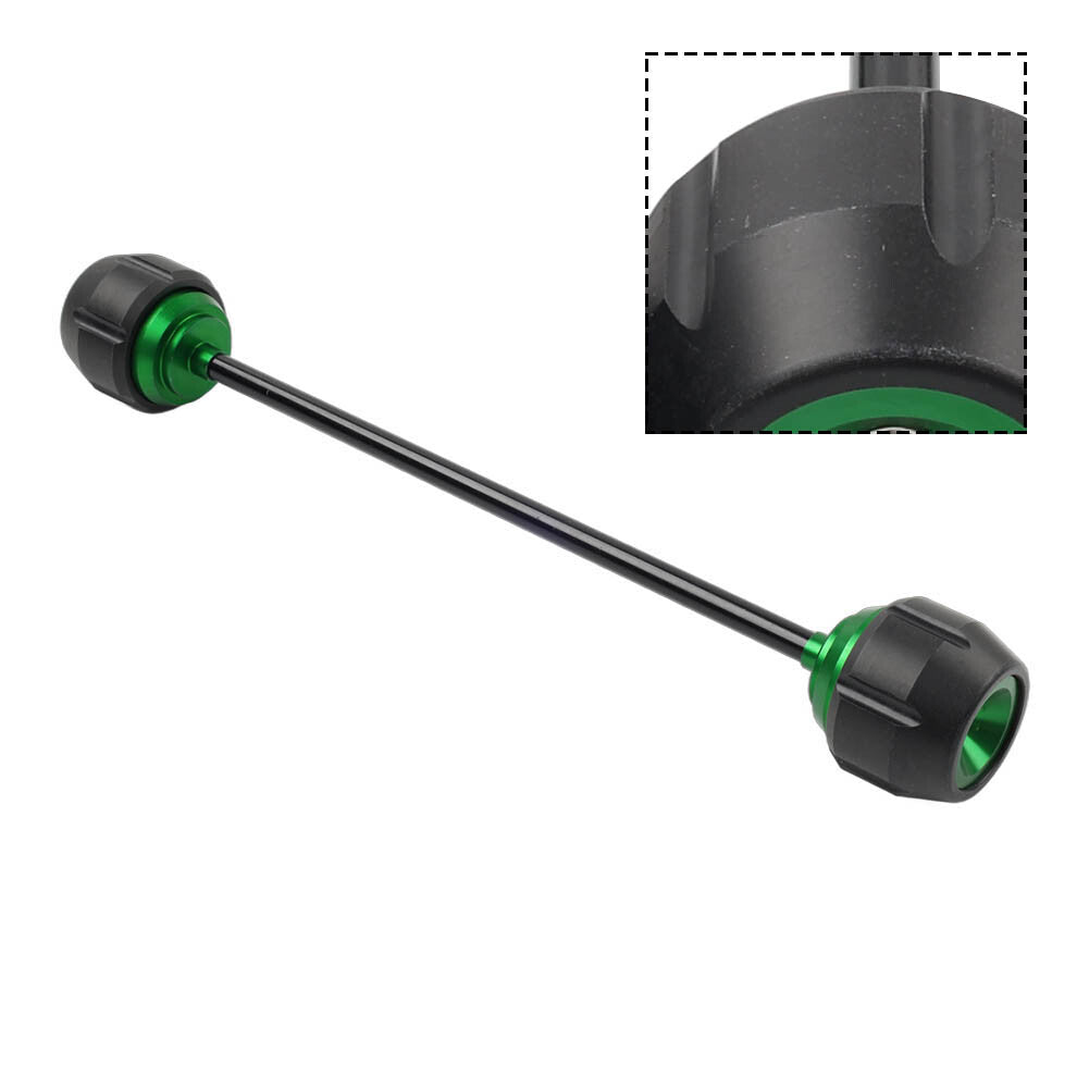 Front Wheel Axle Fork Crash Slider for Kawasaki Z900 2017-2019 green