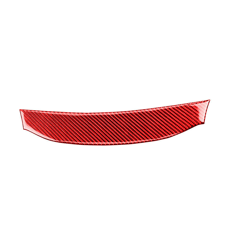 Red Carbon Fiber Navigation Upper Cover Trim Fit for Mitsubishi Lancer 2008-15