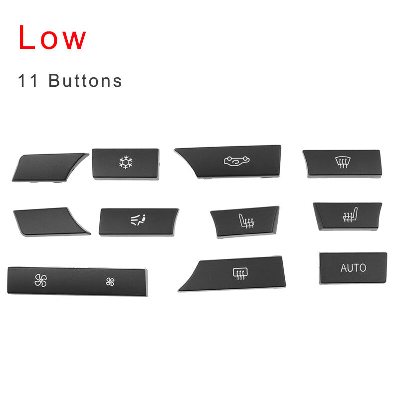 Kit 11: Button Key Cap Repair Kit for Air Conditioner Heater Switches Suitable for BMW F01, F10, F11, F07