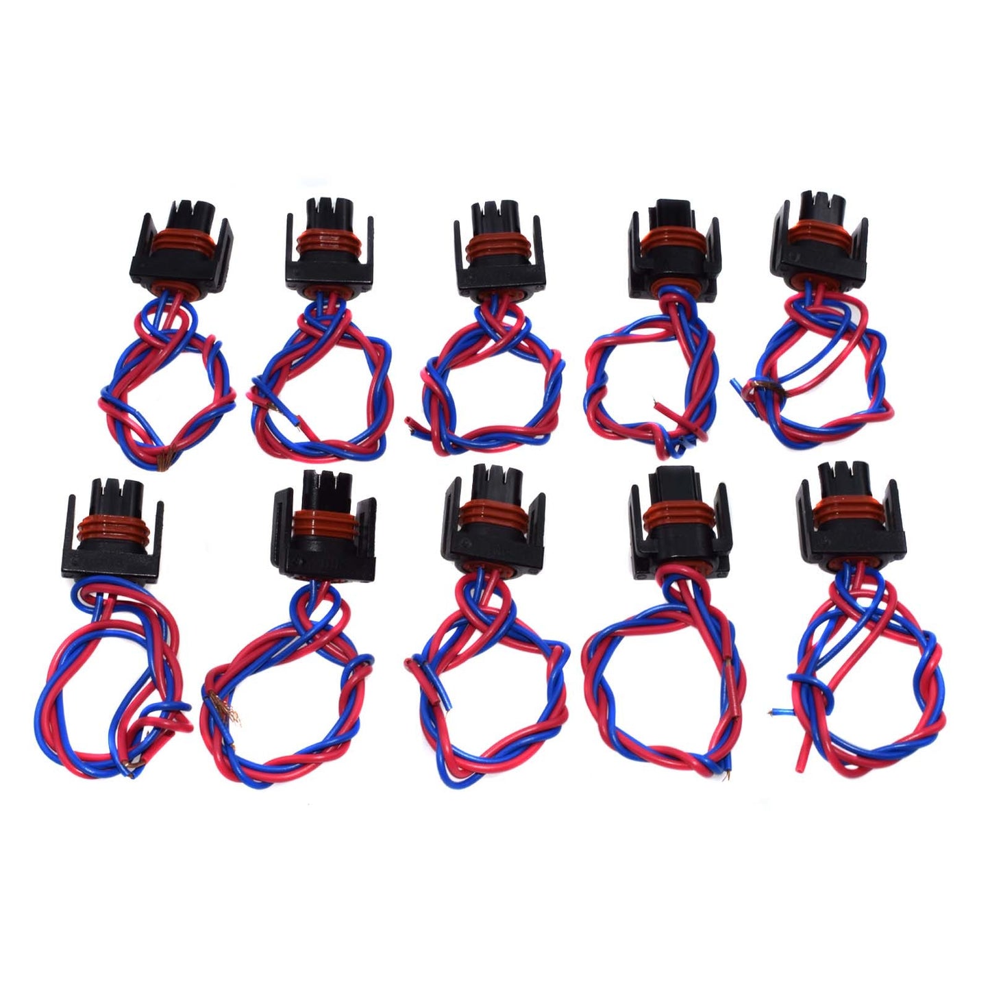 10-Piece Fuel Pressure Regulator Connector Wiring Harness Plug for Ford F-250 Super Duty