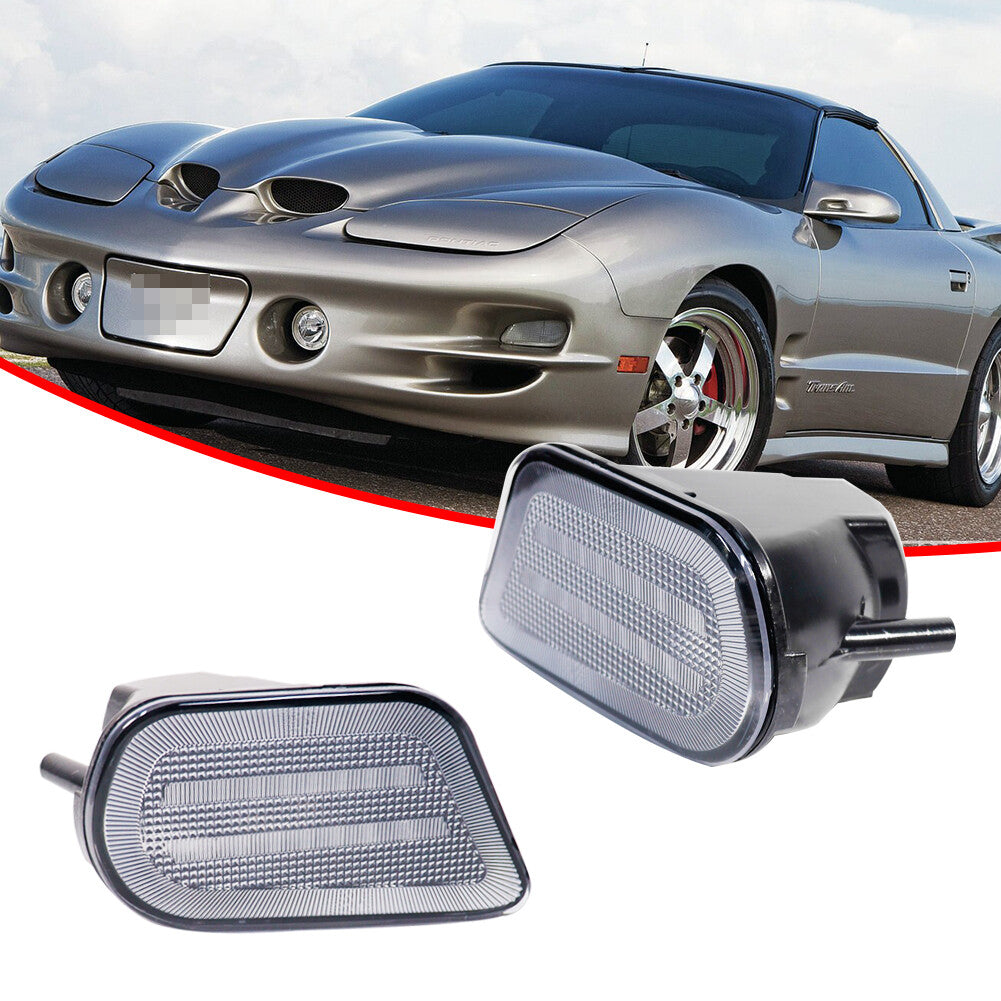 Transparent lens front bumper turn signal light housing kit for 98-02 for Pontiac Firebird
