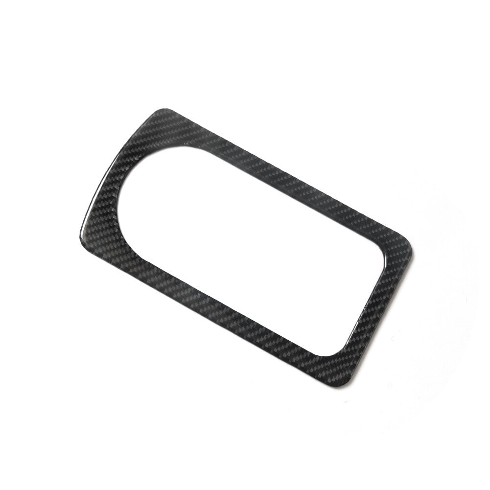 Carbon Fiber Rear Armrest Cup Holder Frame Trim for Dodge for Ram 1500 2009-2012
