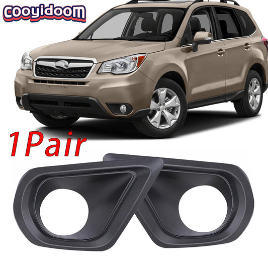 A pair of fog light bezel covers for 2014-16 for Subaru Forester models, 57731-SG020 and 57731-SG030.