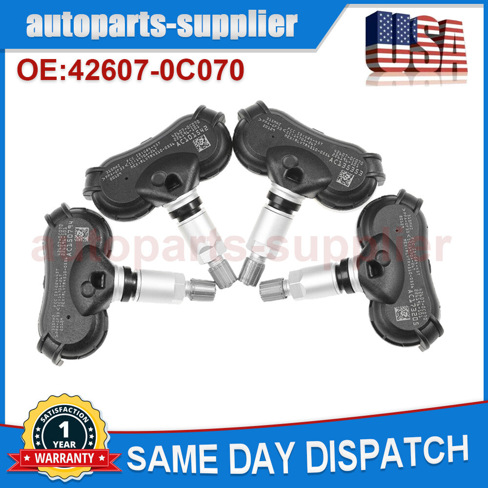 4-piece tire pressure sensor pack suitable for Toyota for Sienna Tundra TPMS transmitter 42607-0C070