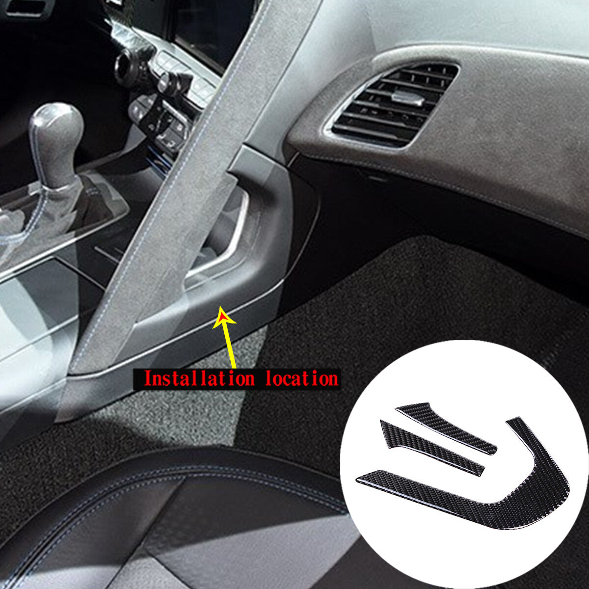 Blue aluminum alloy rearview mirror adjuster and volume cutter suitable for Toyota Tacoma 16-19