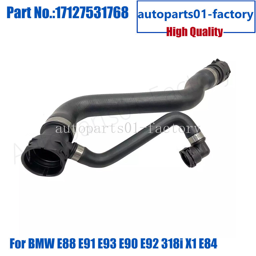 17127531768 Water Pipe Radiator Hose for BMW E88 E82 E93 E92 E91 E90 E84 X1