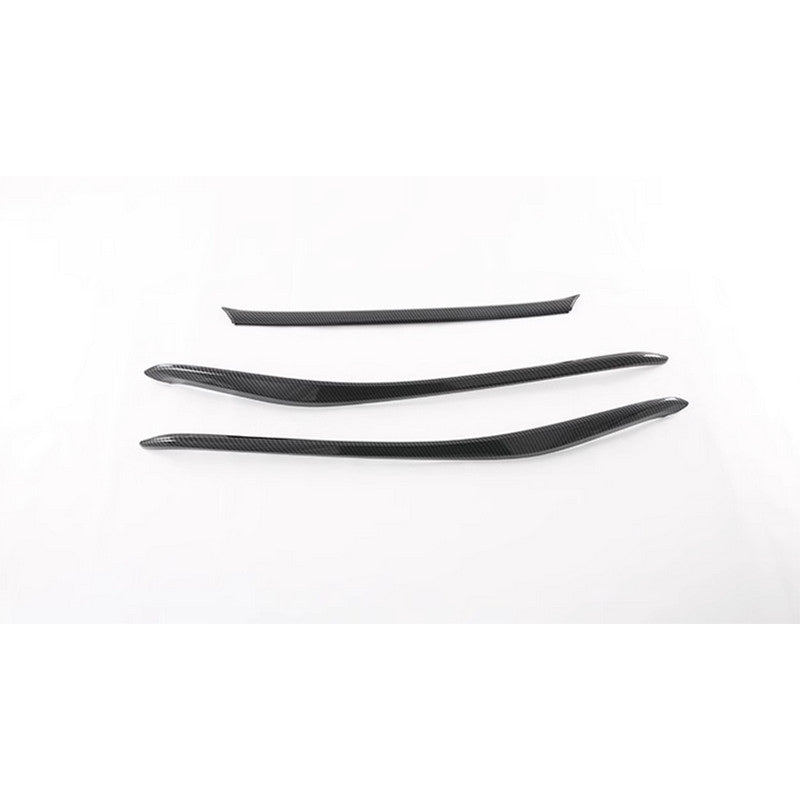 for Toyota Venza 2021-2023 Carbon Look Front Bumper Grill Grille Cover Trim 4pcs