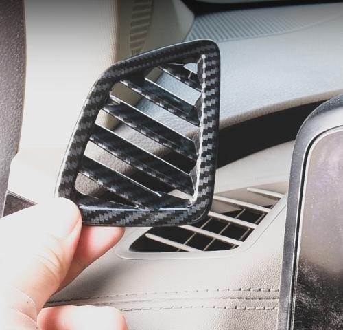 for Kia Carnival 2022-2023 Carbon Fiber Car Instrument LR Air Outlet Vent Trim